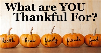 Things to Be Thankful For