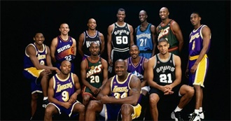 90s NBA Team&#39;s All Decade Best Players (Western Conference)