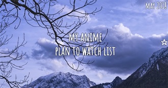 Plan to Watch List - Anime (05/2018)