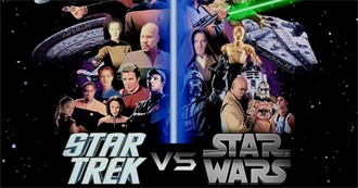 Every Star Wars and Star Trek Movie and Show