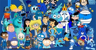 Blue Cartoon Characters