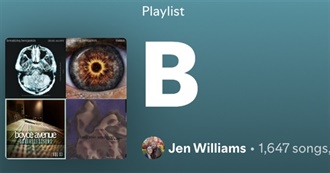 &#39;B&#39; Artists in Jen&#39;s Spotify Library