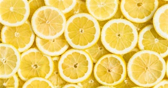 One Page of Foods That Contain Lemons