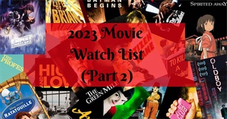 2023 Movie List From Favorite to Least Favorite (Part 2)