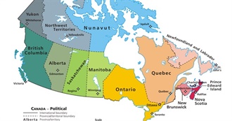 List of Canadian Provinces and Territories!