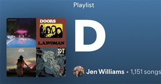 &#39;D&#39; Artists in Jen&#39;s Spotify Library