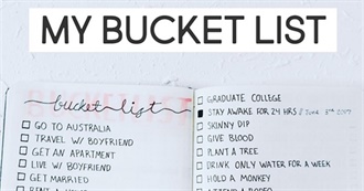 Angela&#39;s Bucket List (Completed)