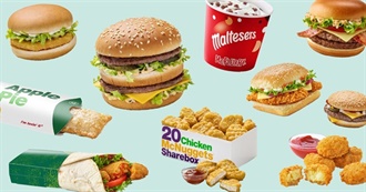 10 Items From Mcdonald&#39;s Menu