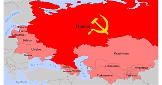 Former Soviet Republics and Their Capital Cities (At the Time)