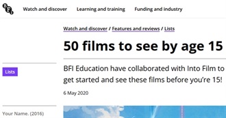 BFI&#39;s 50 Films to See by Age 15 (2020)