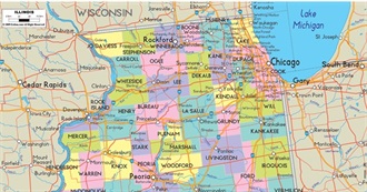 Largest Cities &amp; Seats of Every Illinois County