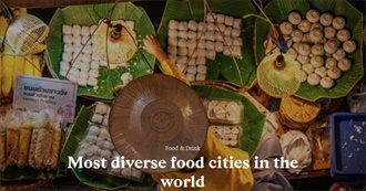 Most Diverse Food Cities in the World According to Stacker