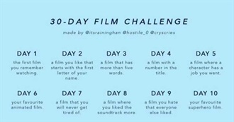 Lara&#39;s 30-Day Film Challenge