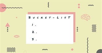 Shahna&#39;s Bucket List