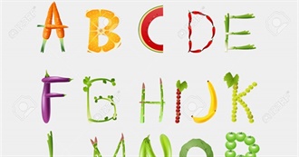 Alphabet With Foods