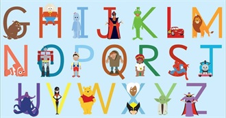 An Alphabet of Noel S.&#39;s Favorite Fictional Characters