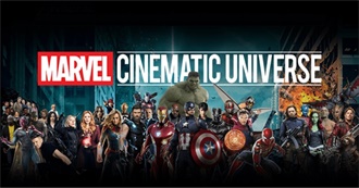 Marvel Cinematic Universe Films and Disney Plus Originals From 2000 - 2023