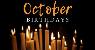 Notable October Birthdays