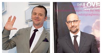 Simon Pegg and Stanley Tucci