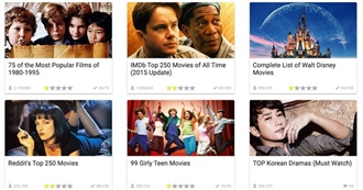 Movies From the Top Six Most Popular Movie Lists on List Challenges