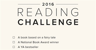 Laura&#39;s 2016 PopSugar Reading Challenge