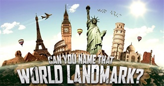 World Landmarks Per Continent Updated