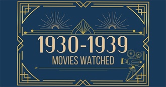 1930s Movies Watched by K