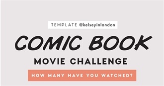 Comic Book Movie Challenge [Kelseyinlondon]