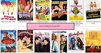 Ivvy&#39;s List of Movies to See 2024