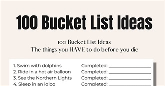 Matty&#39;s Bucket List