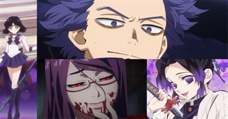 Purple Haired Anime Characters