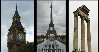 Paris, London and Rome