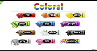 10 Colors That I&#39;ve Heard