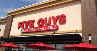 Five Guys Menu