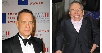 Tom Hanks and Warwick Davis