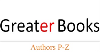 Greaterbooks.com - The Most Acclaimed Books on &quot;The Master List&quot; (By Author)