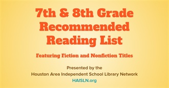 HAISLN 7th &amp; 8th Grade Recommended Reading List