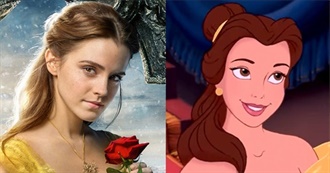 Disney Animated vs. Live Action Characters