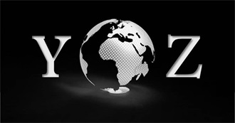 &quot;Y&amp;Z&quot; Countries Travel List