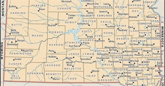 Largest Cities &amp; Seats of Every South Dakota County