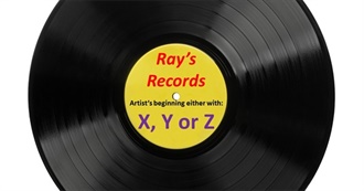 Ray&#39;s Records: Artists Beginning With X, Y or Z