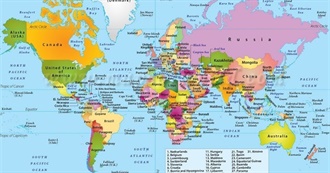 Two or More Word Countries Worldwide