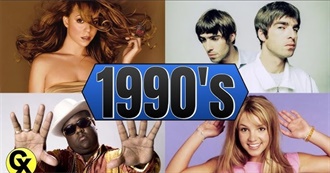 Top 10  Songs of Each Year 1990-1999