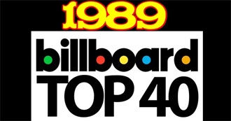 Billboard Charts Top 40 - 1989