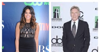 Gina Rodriguez and Harrison Ford