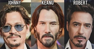 Keanu Reeves, Johnny Depp, Robert Downey Jr