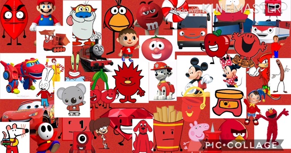 red cartoon network characters