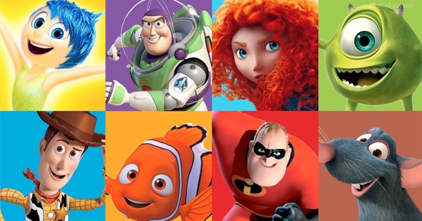 disney pixar movie characters