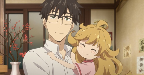 anime father and baby